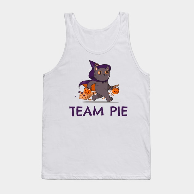 Team Pie Pumpkin Pie Thanksgiving Halloween Tank Top by TV Dinners